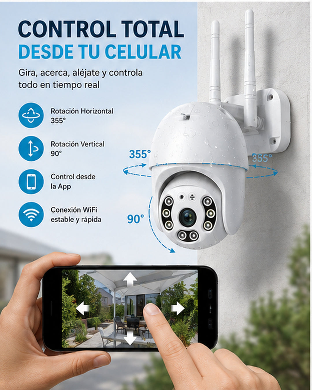 Cámara Vigilancia Wifi HD